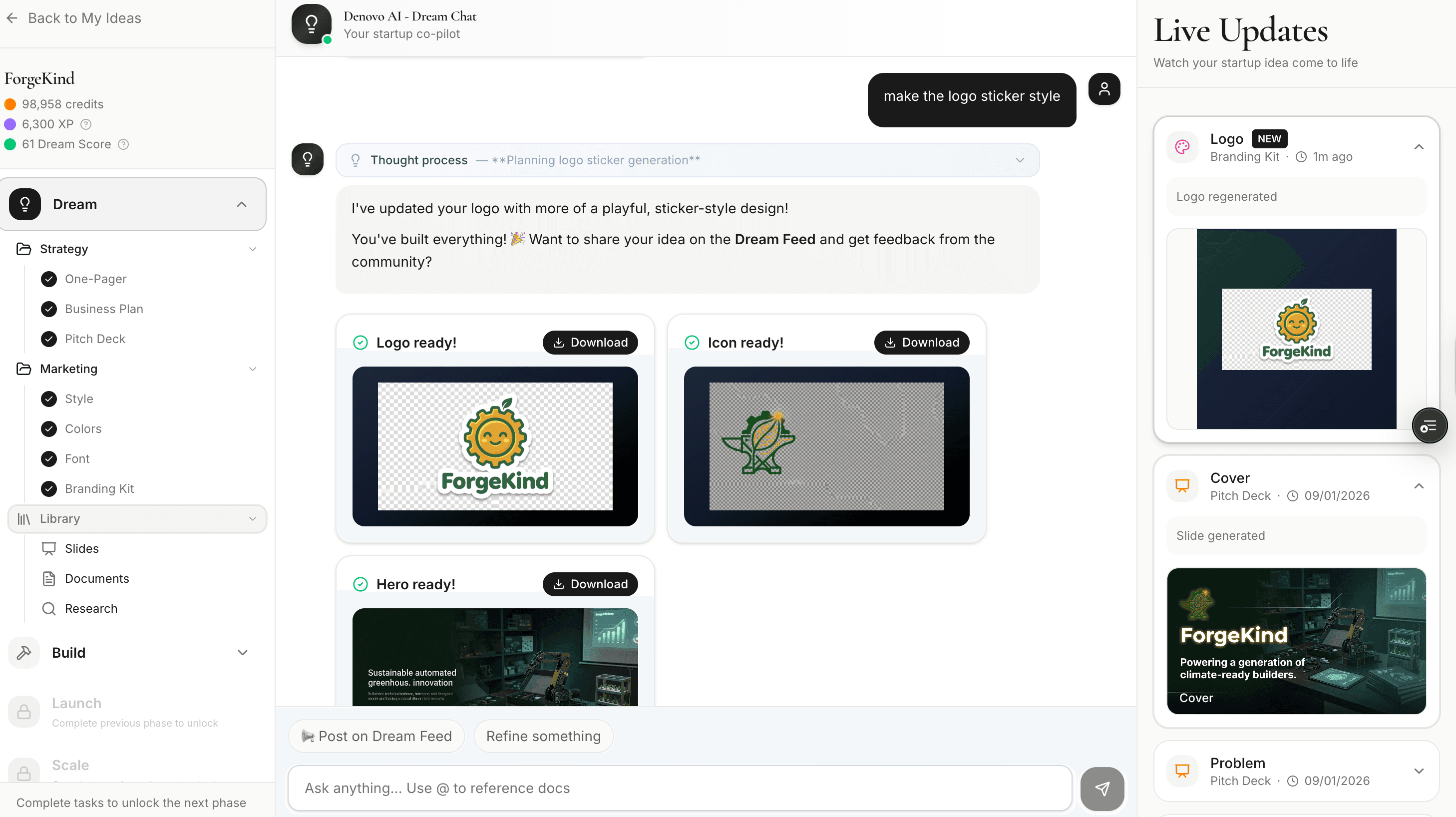 Branding kit with logo and assets